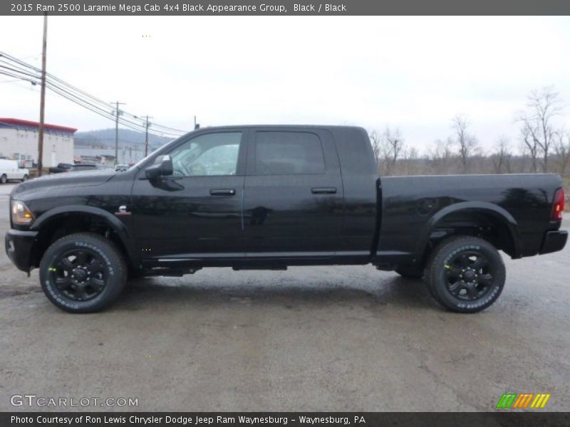 Black / Black 2015 Ram 2500 Laramie Mega Cab 4x4 Black Appearance Group