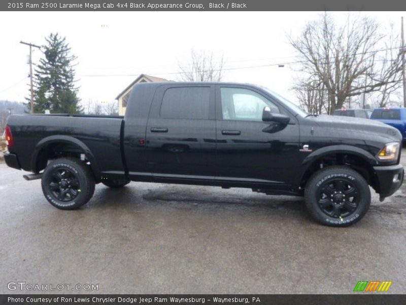 Black / Black 2015 Ram 2500 Laramie Mega Cab 4x4 Black Appearance Group