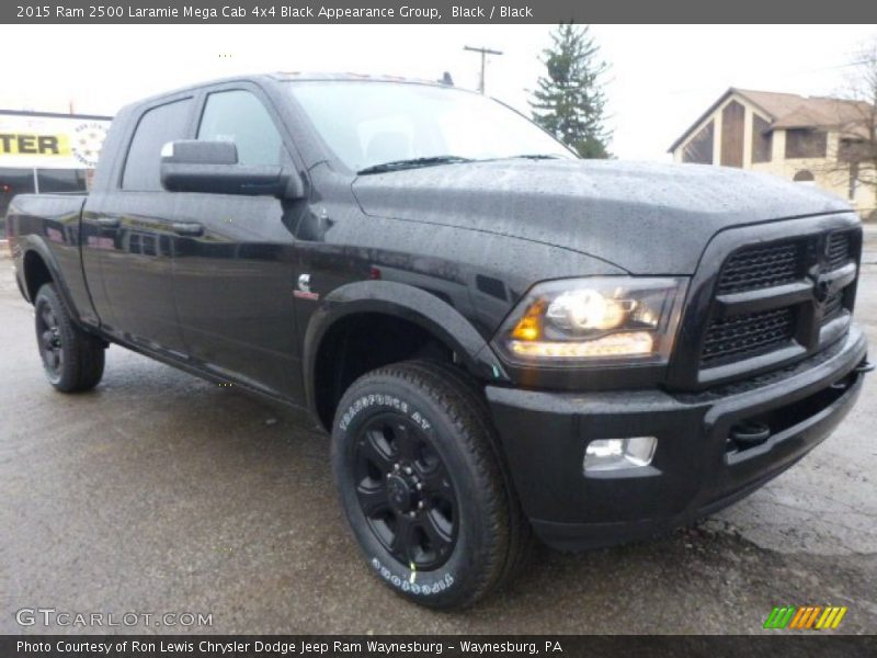 Black / Black 2015 Ram 2500 Laramie Mega Cab 4x4 Black Appearance Group