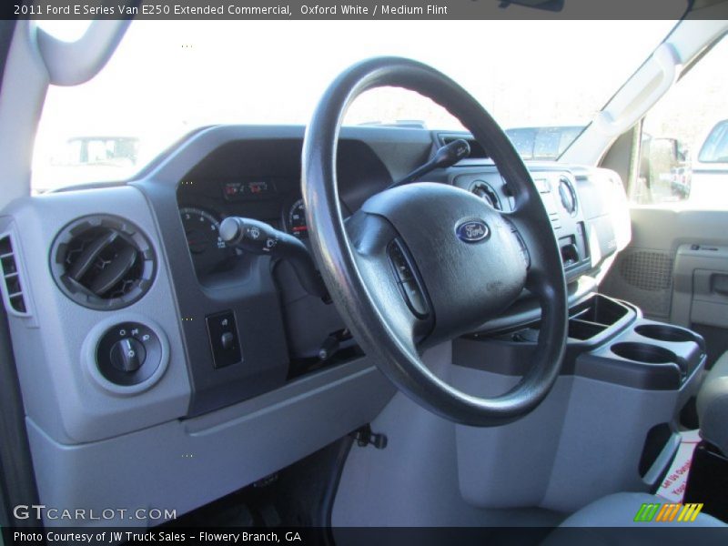Oxford White / Medium Flint 2011 Ford E Series Van E250 Extended Commercial