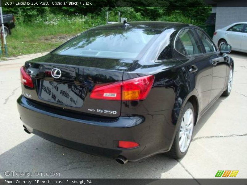Obsidian Black / Black 2007 Lexus IS 250 AWD