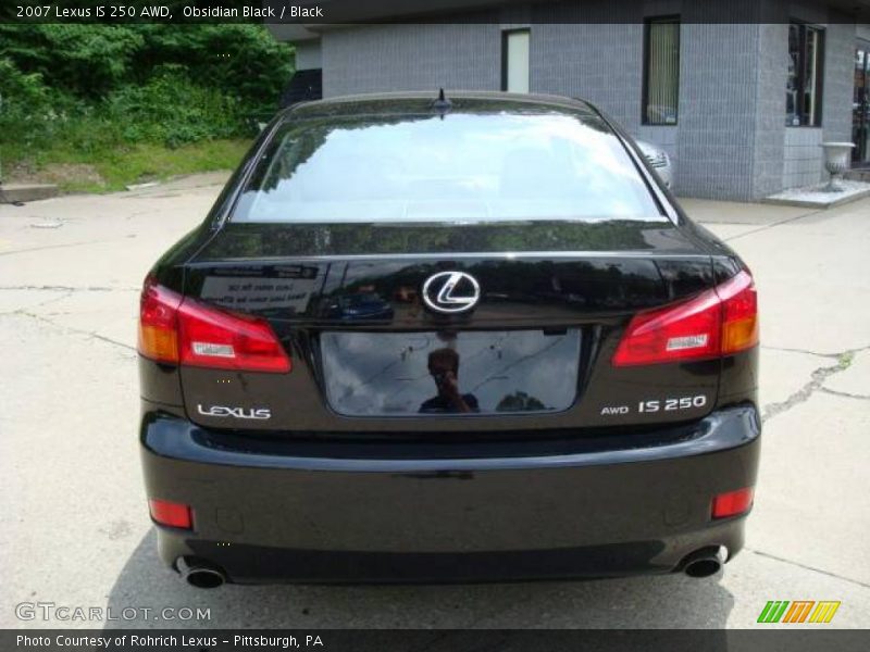 Obsidian Black / Black 2007 Lexus IS 250 AWD