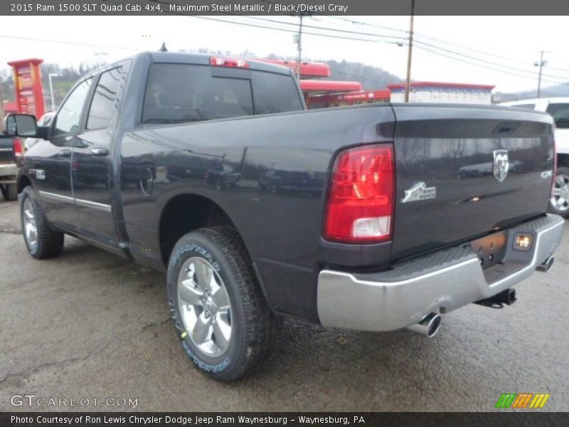 Maximum Steel Metallic / Black/Diesel Gray 2015 Ram 1500 SLT Quad Cab 4x4