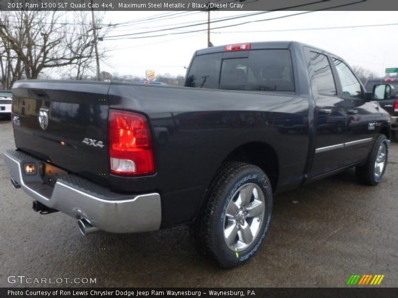 Maximum Steel Metallic / Black/Diesel Gray 2015 Ram 1500 SLT Quad Cab 4x4