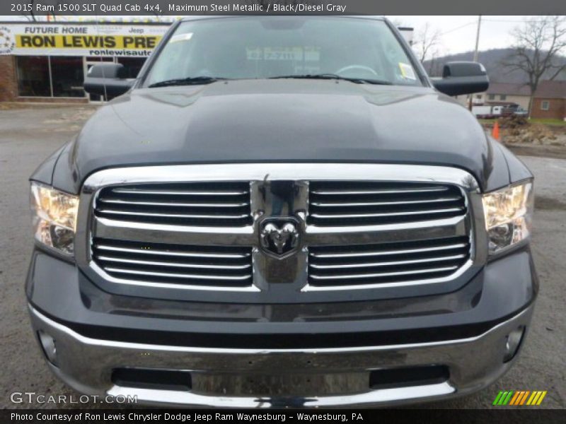 Maximum Steel Metallic / Black/Diesel Gray 2015 Ram 1500 SLT Quad Cab 4x4