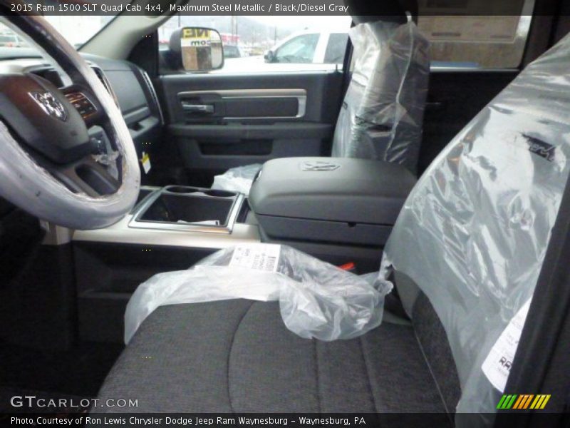 Maximum Steel Metallic / Black/Diesel Gray 2015 Ram 1500 SLT Quad Cab 4x4