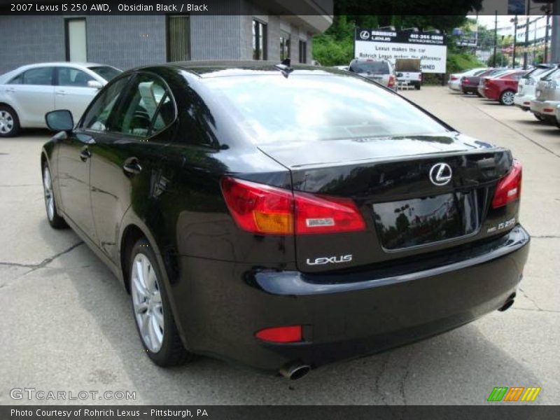 Obsidian Black / Black 2007 Lexus IS 250 AWD