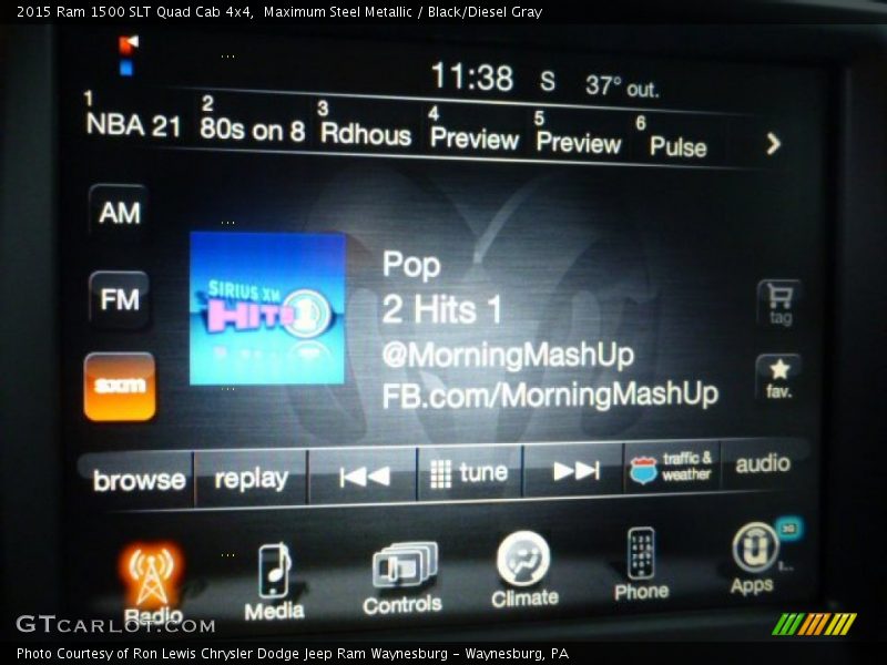 Maximum Steel Metallic / Black/Diesel Gray 2015 Ram 1500 SLT Quad Cab 4x4