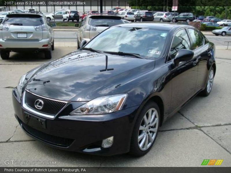 Obsidian Black / Black 2007 Lexus IS 250 AWD