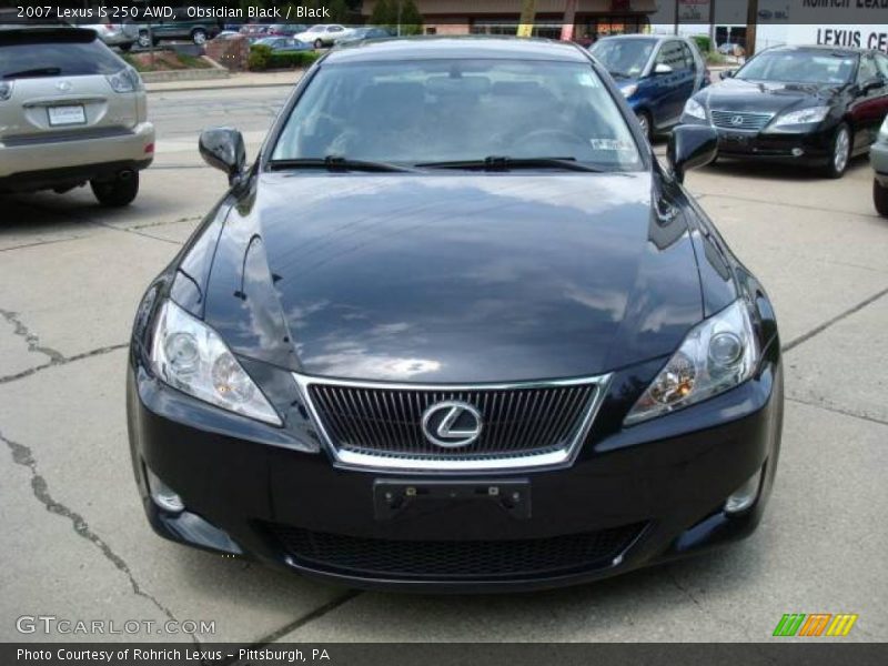 Obsidian Black / Black 2007 Lexus IS 250 AWD