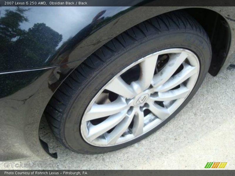 Obsidian Black / Black 2007 Lexus IS 250 AWD