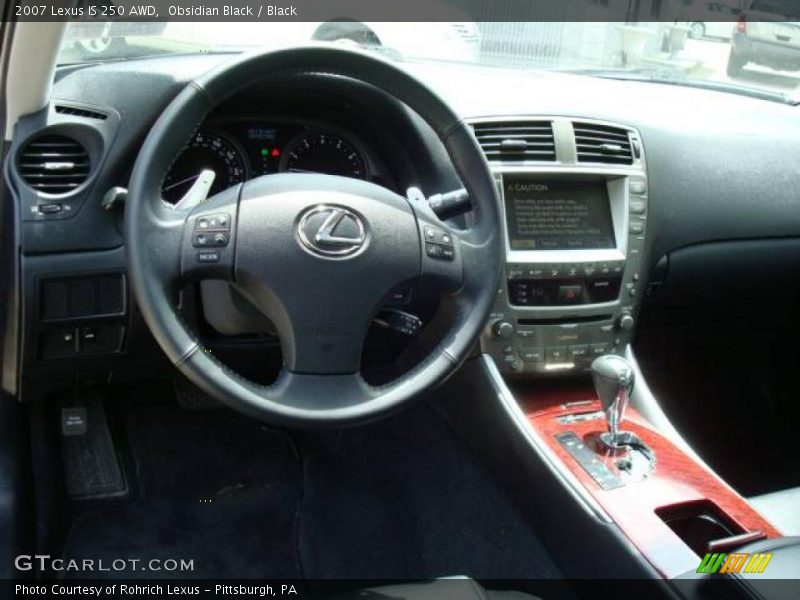 Obsidian Black / Black 2007 Lexus IS 250 AWD