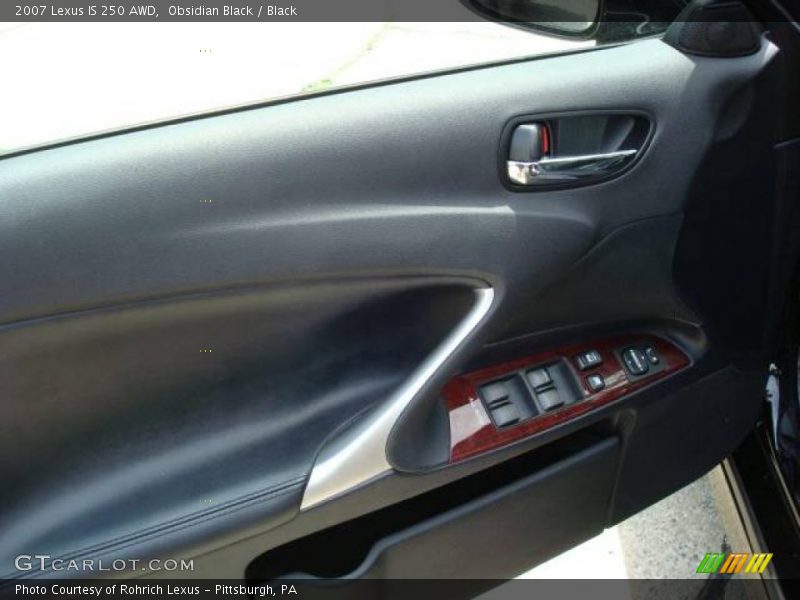 Obsidian Black / Black 2007 Lexus IS 250 AWD