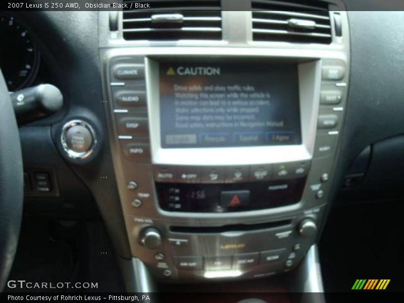 Obsidian Black / Black 2007 Lexus IS 250 AWD