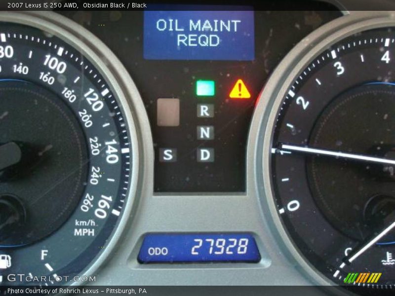 Obsidian Black / Black 2007 Lexus IS 250 AWD