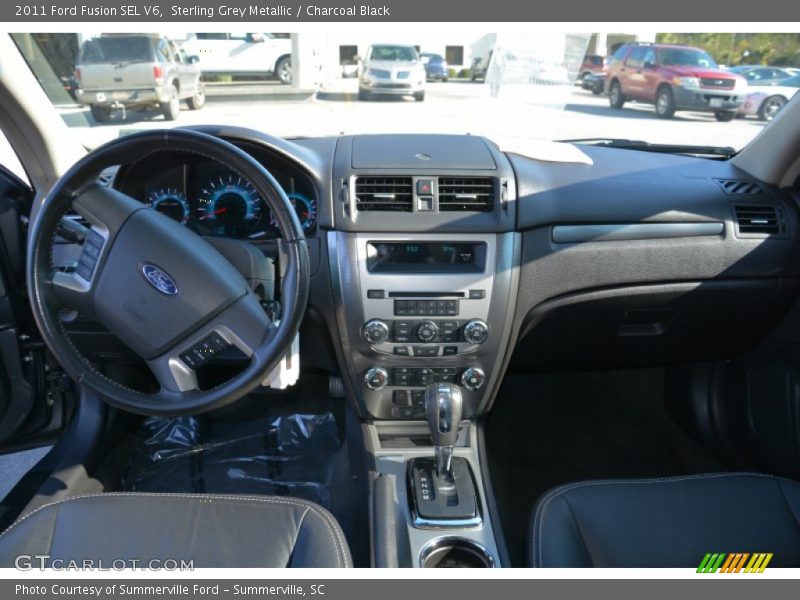 Sterling Grey Metallic / Charcoal Black 2011 Ford Fusion SEL V6