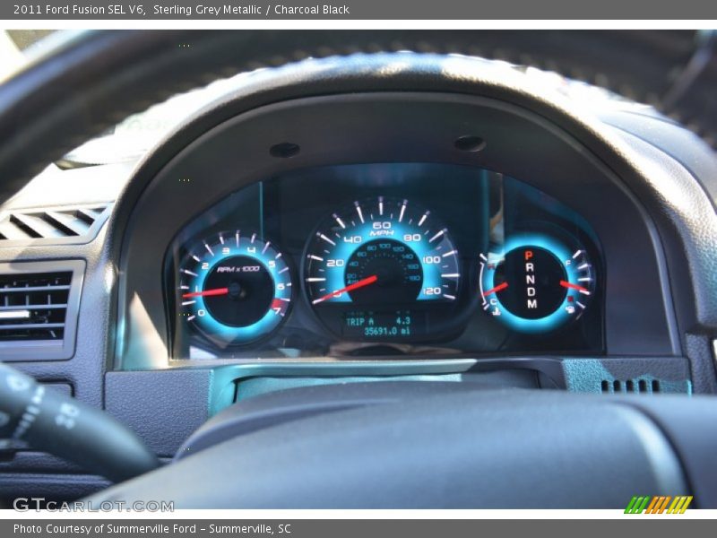 Sterling Grey Metallic / Charcoal Black 2011 Ford Fusion SEL V6