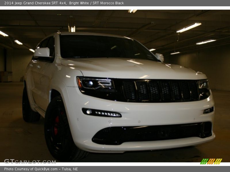 Bright White / SRT Morocco Black 2014 Jeep Grand Cherokee SRT 4x4