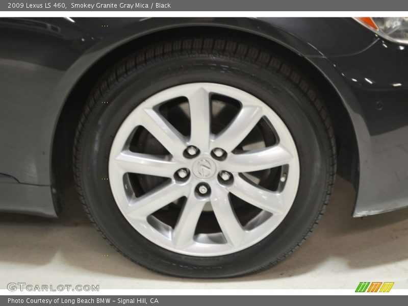 Smokey Granite Gray Mica / Black 2009 Lexus LS 460