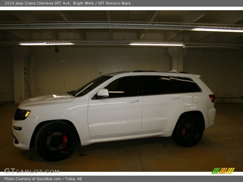 Bright White / SRT Morocco Black 2014 Jeep Grand Cherokee SRT 4x4