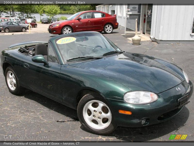 Emerald Mica / Black 2000 Mazda MX-5 Miata Roadster