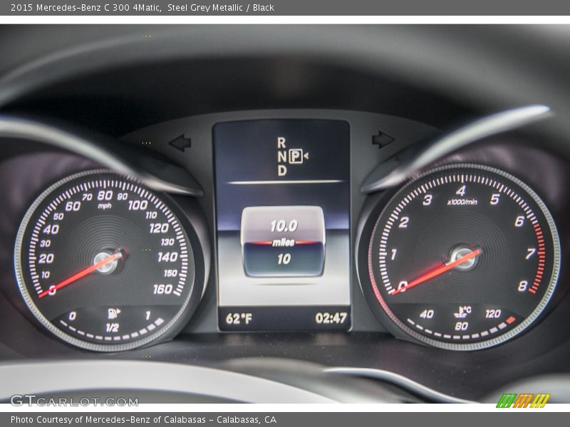 Steel Grey Metallic / Black 2015 Mercedes-Benz C 300 4Matic