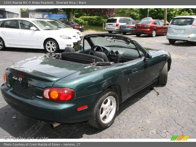 Emerald Mica / Black 2000 Mazda MX-5 Miata Roadster