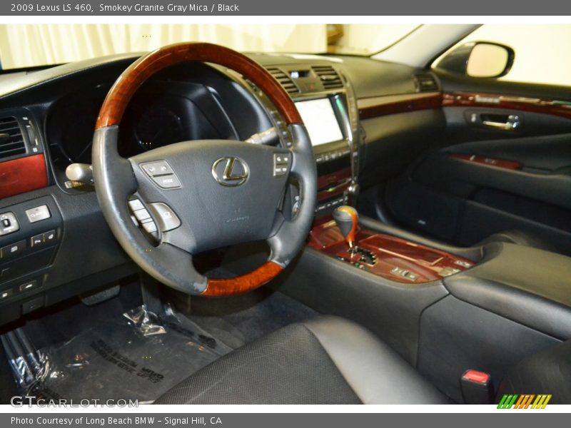 Smokey Granite Gray Mica / Black 2009 Lexus LS 460
