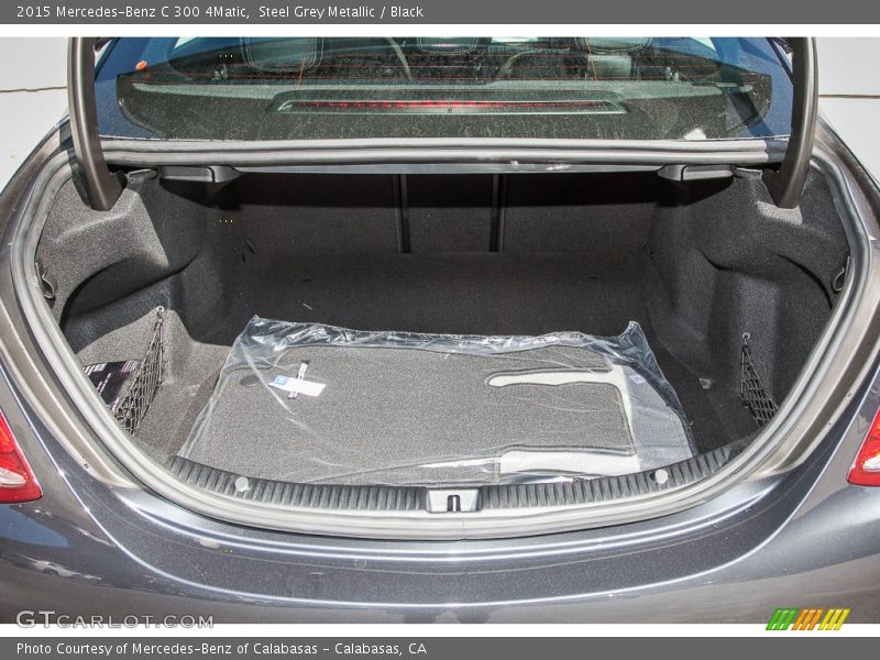 Steel Grey Metallic / Black 2015 Mercedes-Benz C 300 4Matic