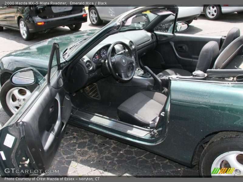 Emerald Mica / Black 2000 Mazda MX-5 Miata Roadster