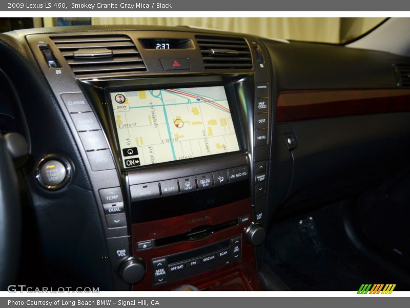 Smokey Granite Gray Mica / Black 2009 Lexus LS 460