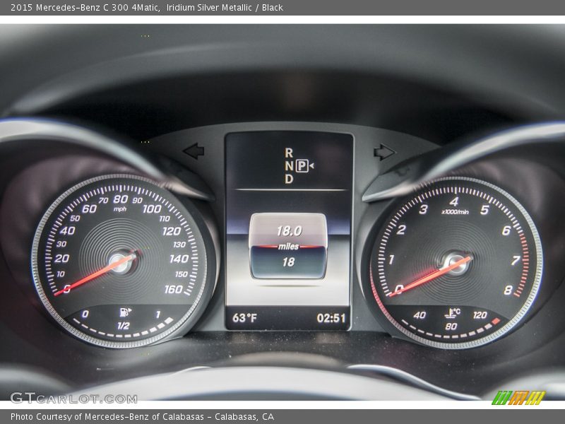 Iridium Silver Metallic / Black 2015 Mercedes-Benz C 300 4Matic