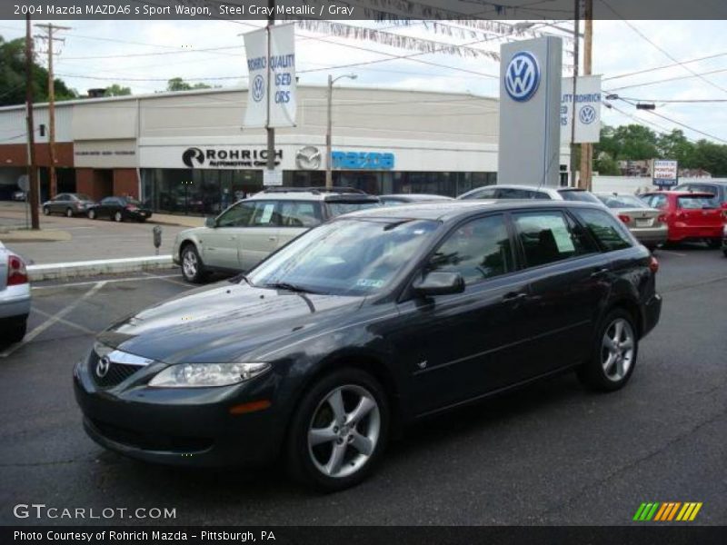 Steel Gray Metallic / Gray 2004 Mazda MAZDA6 s Sport Wagon