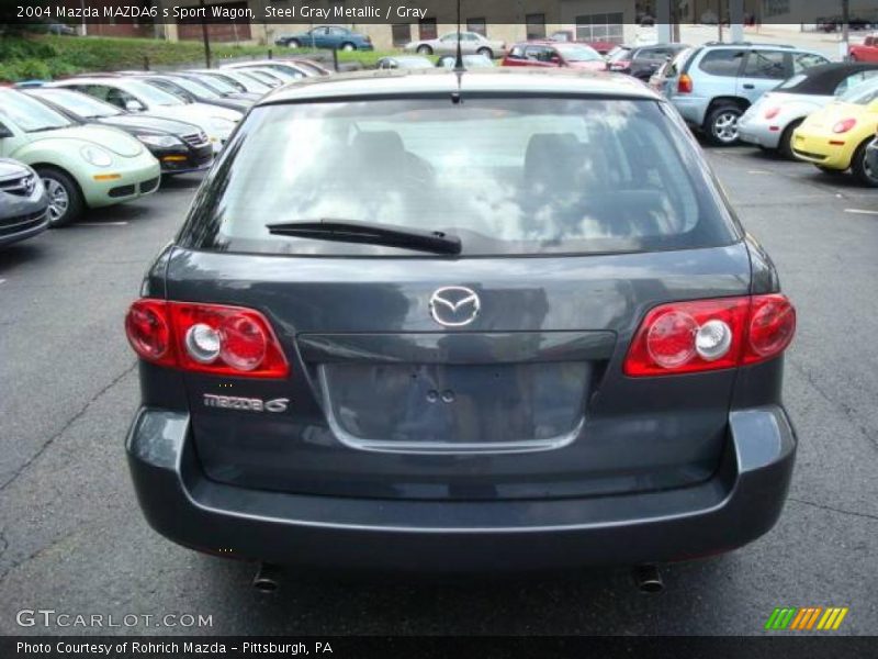 Steel Gray Metallic / Gray 2004 Mazda MAZDA6 s Sport Wagon