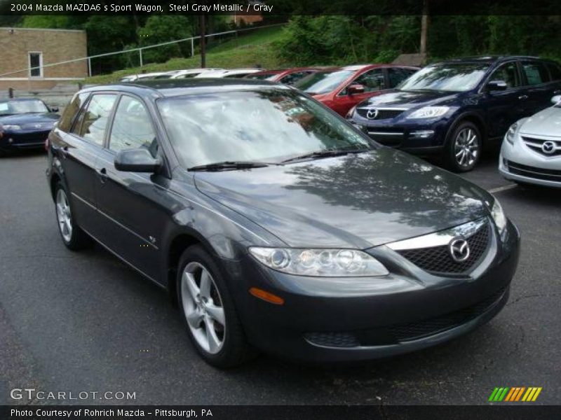 Steel Gray Metallic / Gray 2004 Mazda MAZDA6 s Sport Wagon
