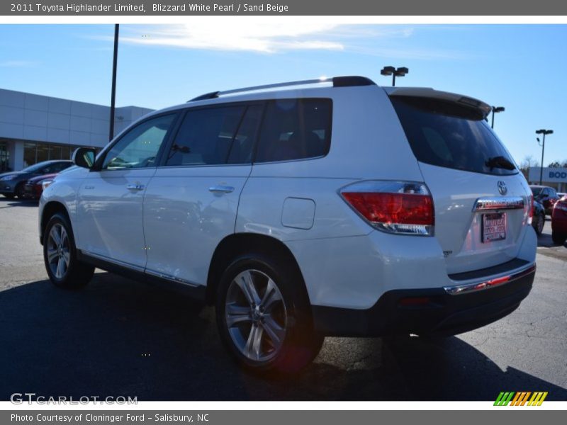 Blizzard White Pearl / Sand Beige 2011 Toyota Highlander Limited