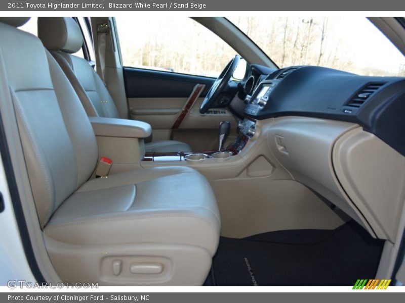 Blizzard White Pearl / Sand Beige 2011 Toyota Highlander Limited