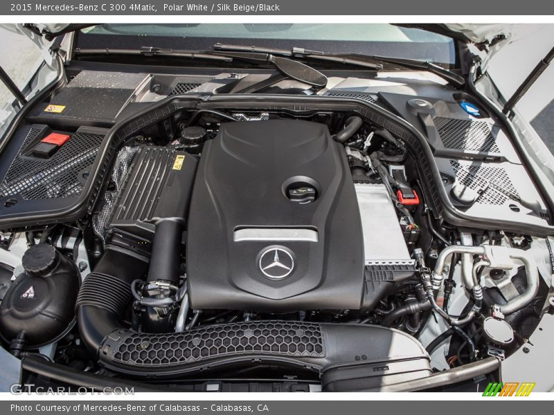 Polar White / Silk Beige/Black 2015 Mercedes-Benz C 300 4Matic