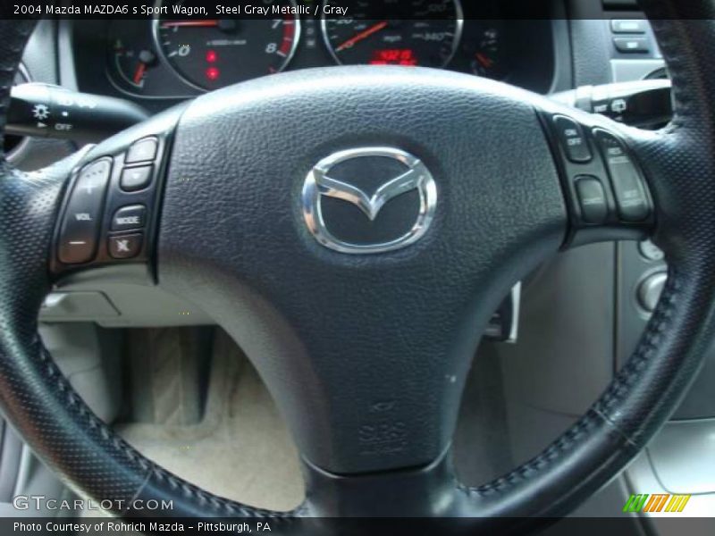Steel Gray Metallic / Gray 2004 Mazda MAZDA6 s Sport Wagon