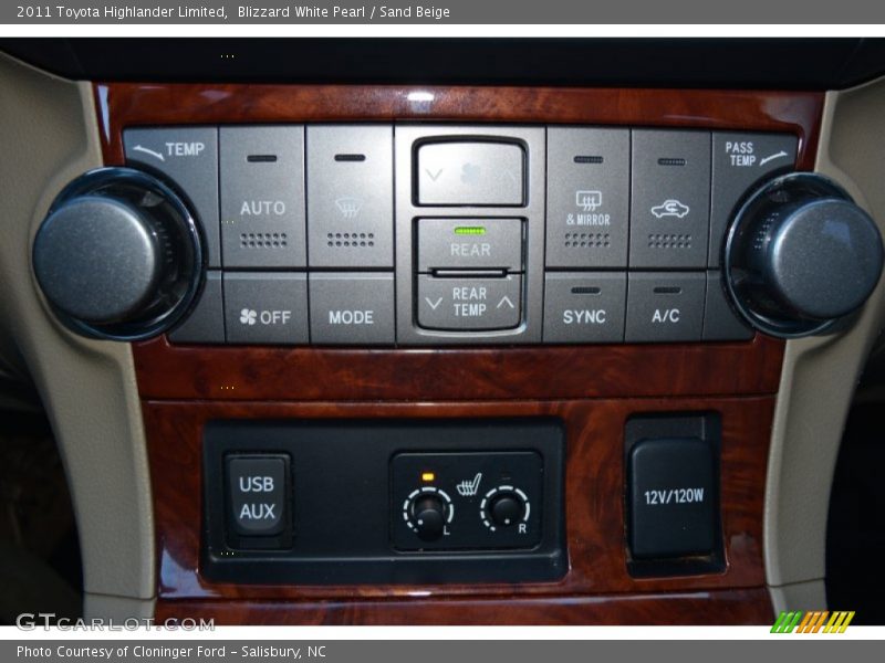 Blizzard White Pearl / Sand Beige 2011 Toyota Highlander Limited