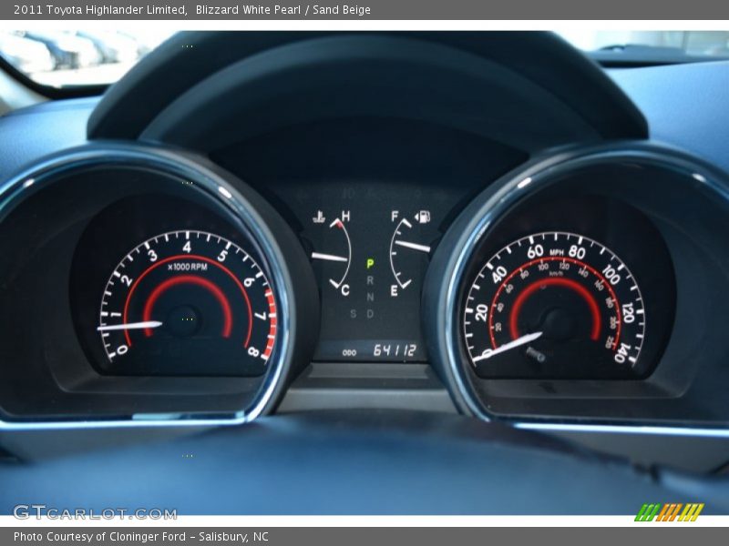 Blizzard White Pearl / Sand Beige 2011 Toyota Highlander Limited