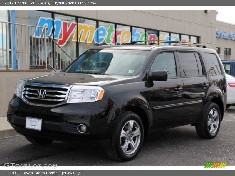 Crystal Black Pearl / Gray 2012 Honda Pilot EX 4WD