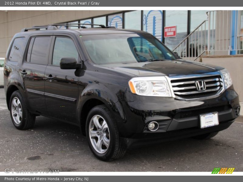 Crystal Black Pearl / Gray 2012 Honda Pilot EX 4WD