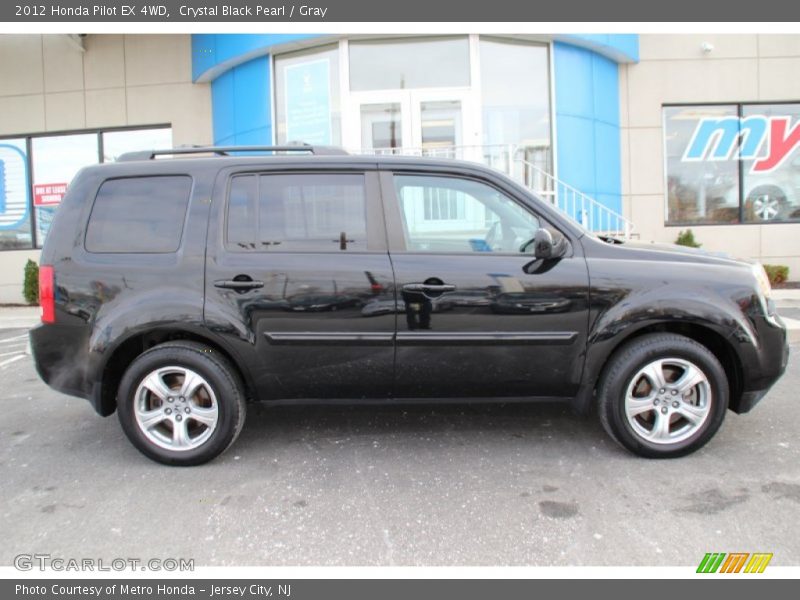 Crystal Black Pearl / Gray 2012 Honda Pilot EX 4WD