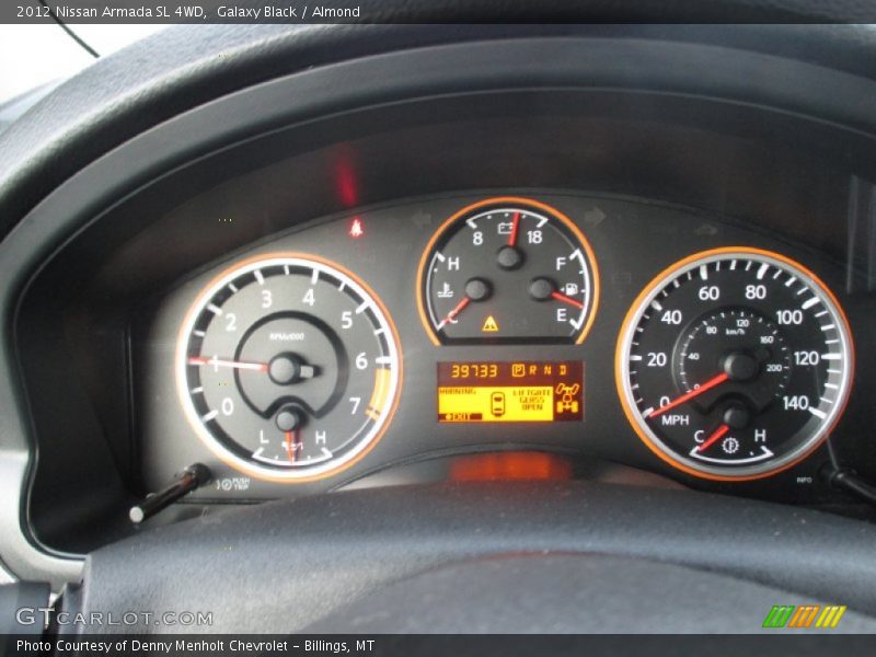 Galaxy Black / Almond 2012 Nissan Armada SL 4WD