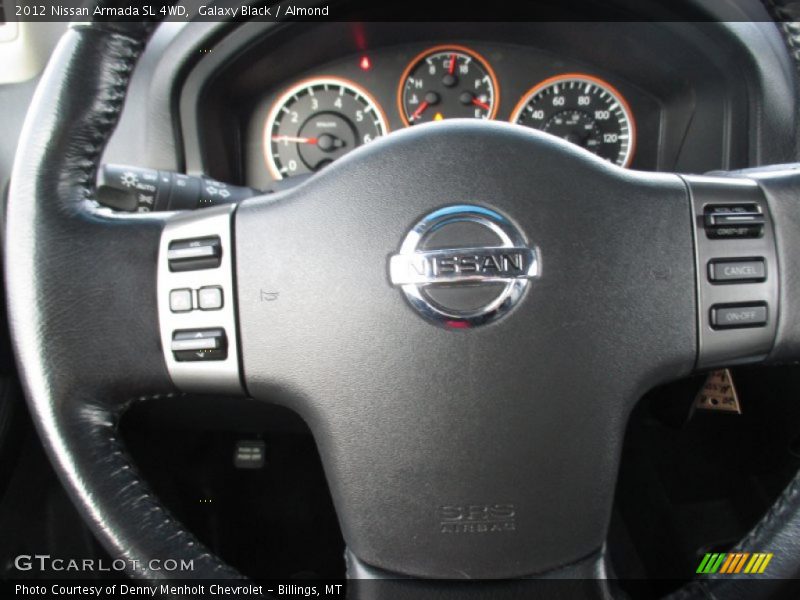 Galaxy Black / Almond 2012 Nissan Armada SL 4WD
