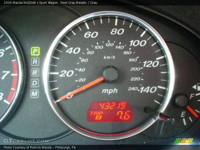 Steel Gray Metallic / Gray 2004 Mazda MAZDA6 s Sport Wagon