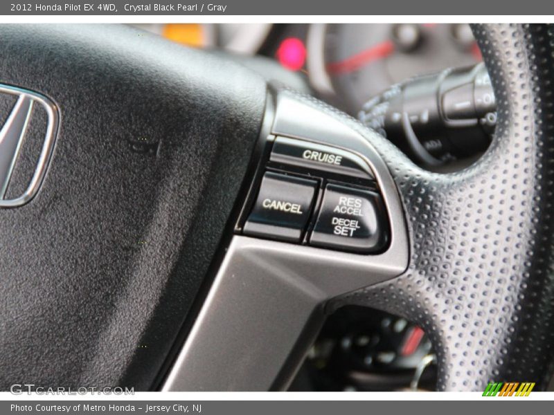 Crystal Black Pearl / Gray 2012 Honda Pilot EX 4WD
