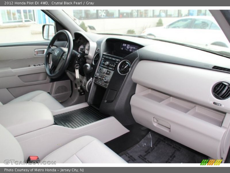 Crystal Black Pearl / Gray 2012 Honda Pilot EX 4WD