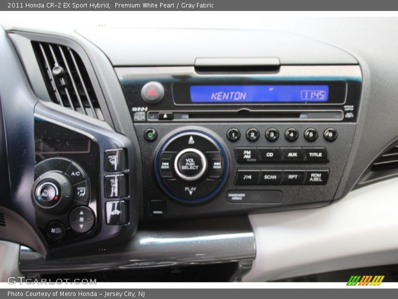 Premium White Pearl / Gray Fabric 2011 Honda CR-Z EX Sport Hybrid